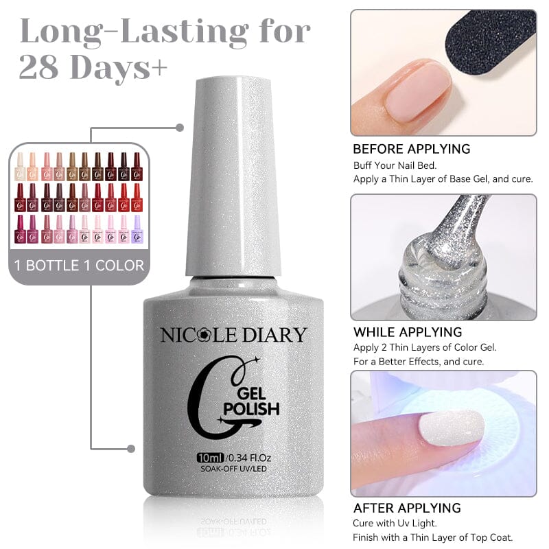 Color Gel Polish #57 10ml Clearance NICOLE DIARY 