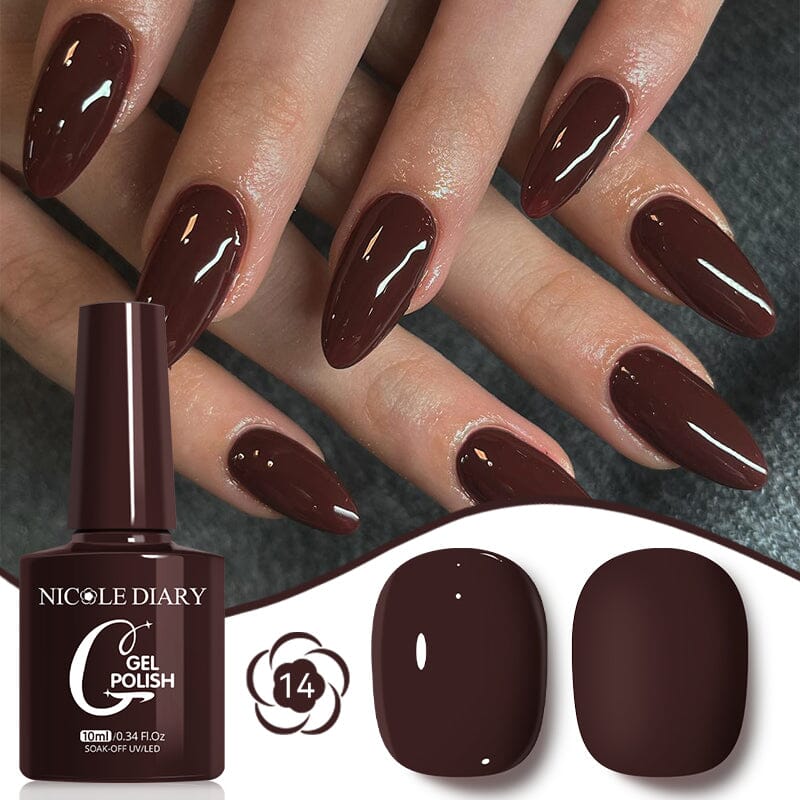 Color Gel Polish 10ml Gel Nail Polish NICOLE DIARY 14 