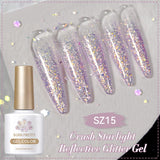 Reflective Glitter Gel Polish Crush Starlight 10ml Gel Nail Polish BORN PRETTY SZ15 