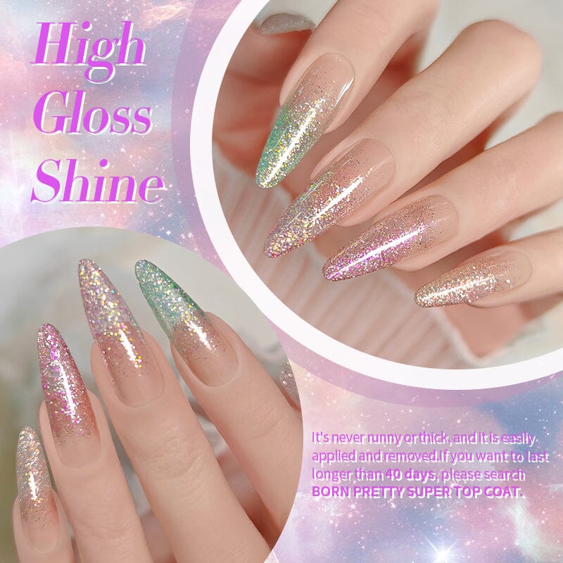 Reflective Glitter Gel Polish Crush Starlight 10ml Gel Nail Polish BORN PRETTY 