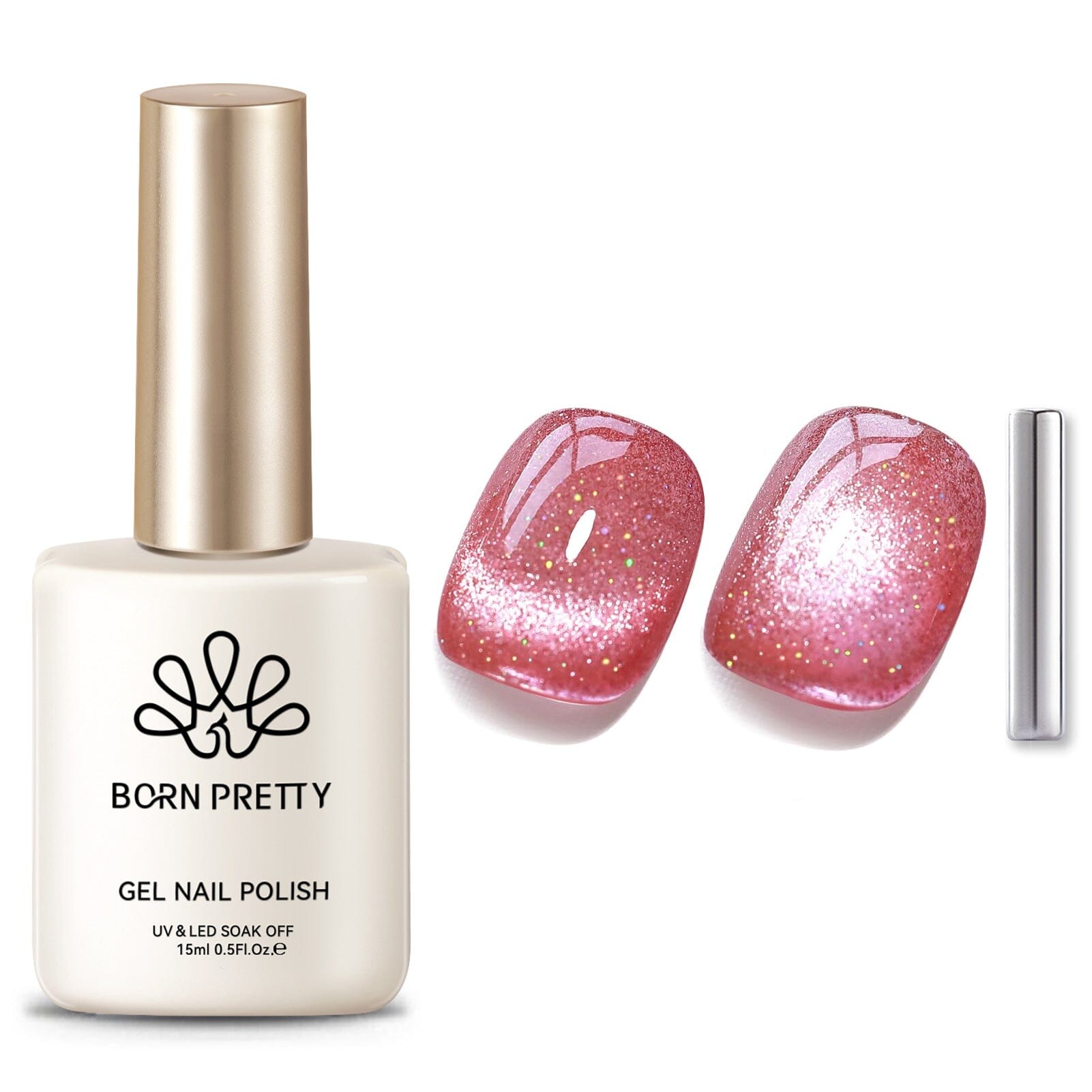 Glitter Cat Magnetic Gel MY275 Peach Blossom 15ml Clearance BORN PRETTY 