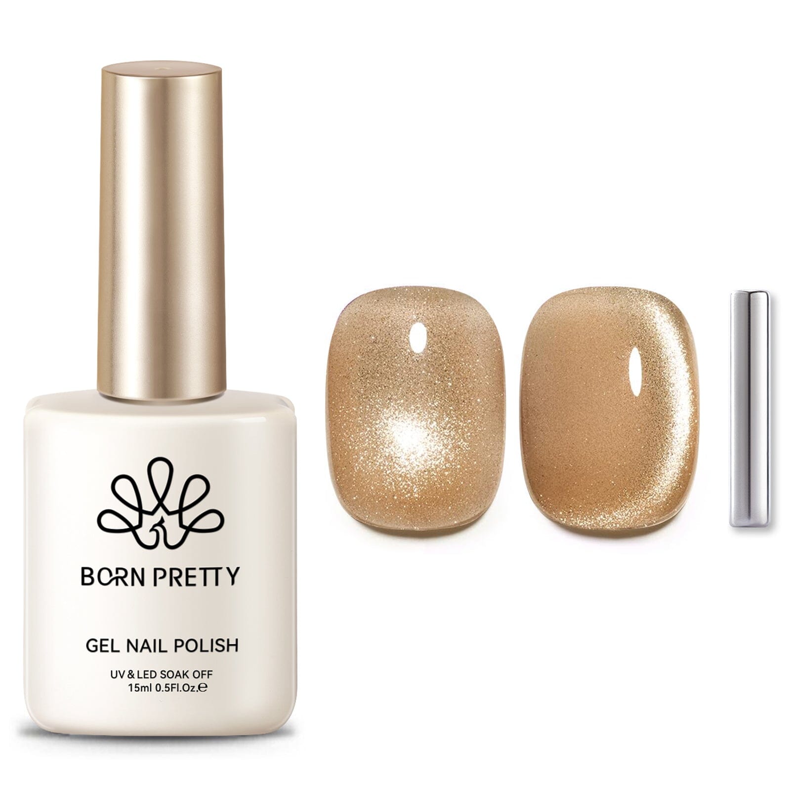 Cat Magnetic Gel Polish MY277 Champagne 15ml Clearance BORN PRETTY 