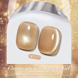 Gold Cat Magnetic Gel Polish MY277 Champagne 15ml Gel Nail Polish BORN PRETTY 