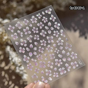Spring Flowers Blooming Sakura Nail Sticker Nail Sticker No Brand 02 