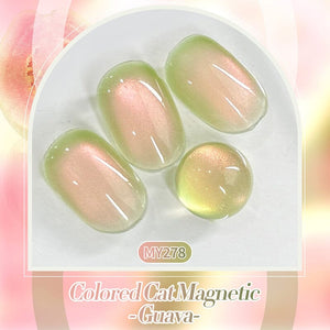 Green Colored Cat Magnetic Gel Polish MY278 Guava 10ml Gel Nail Polish BORN PRETTY 