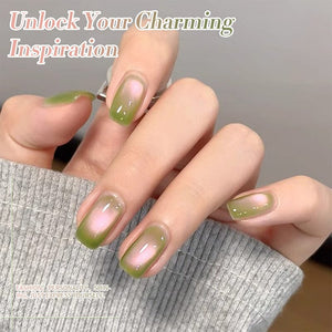 Green Colored Cat Magnetic Gel Polish MY278 Guava 10ml Gel Nail Polish BORN PRETTY 