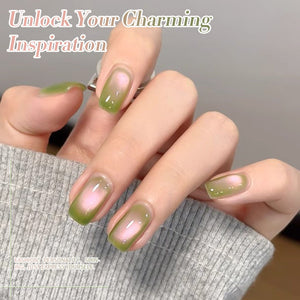 Green Colored Cat Magnetic Gel Polish MY278 Guava 15ml Gel Nail Polish BORN PRETTY 