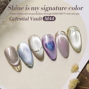 6 Colors Grey Cat Magnetic Gel Polish Set M44 Celestial Vault 7ml Gel Nail Polish BORN PRETTY 