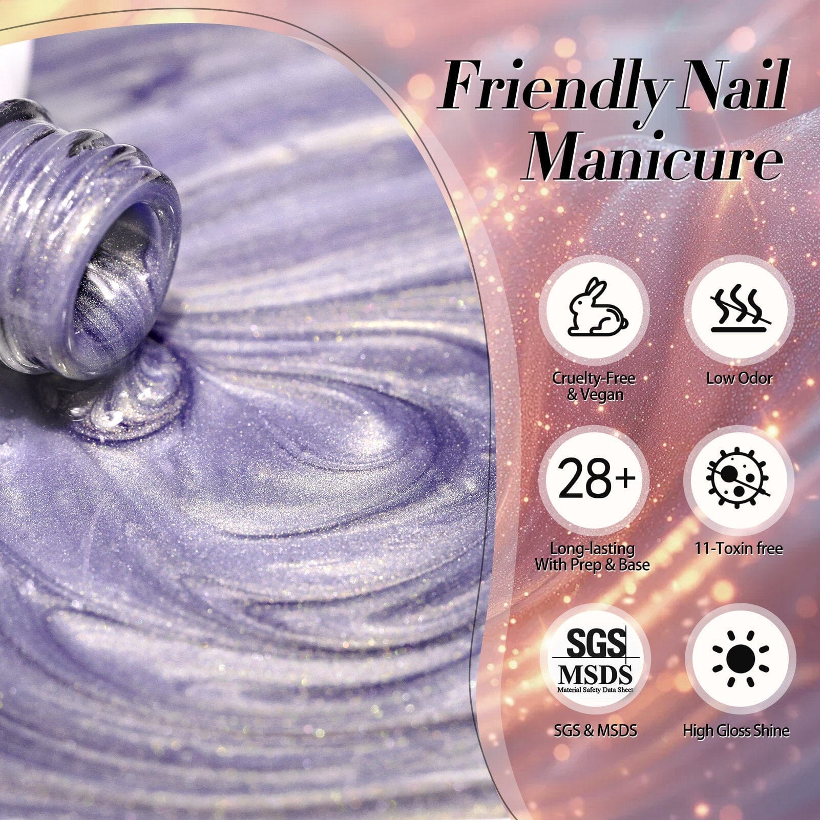 [US ONLY] 6 Colors Colored Cat Magnetic Gel Polish Set M45 Orange Star 7ml Gel Nail Polish BORN PRETTY 