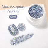 Glitter Sequins Nail Gel 7ml Gel Nail Polish LILYCUTE GG01 