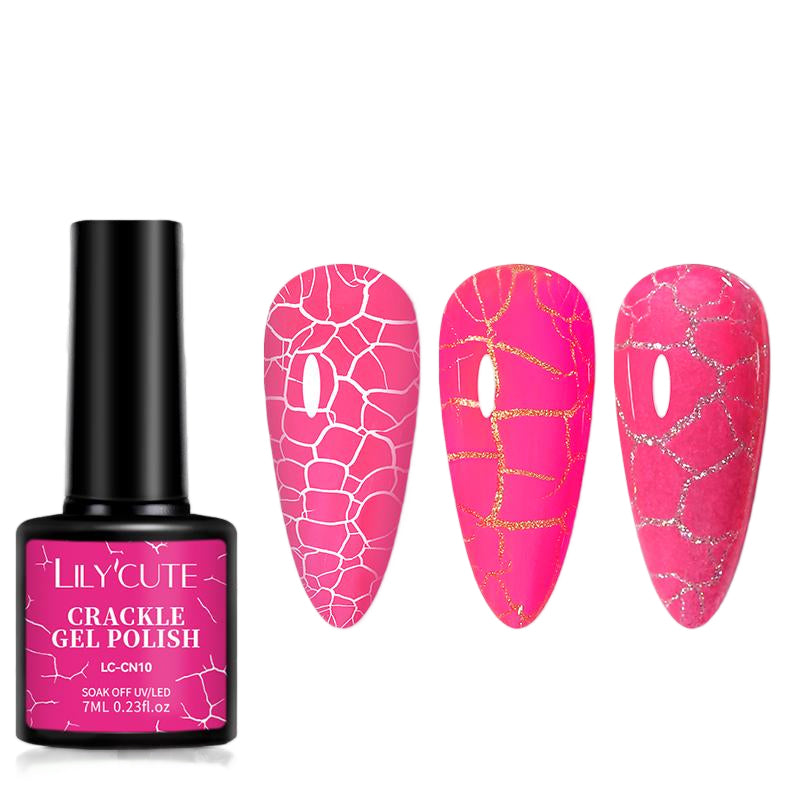 Neon Crackle Gel Polish LC-CN10 7ml
