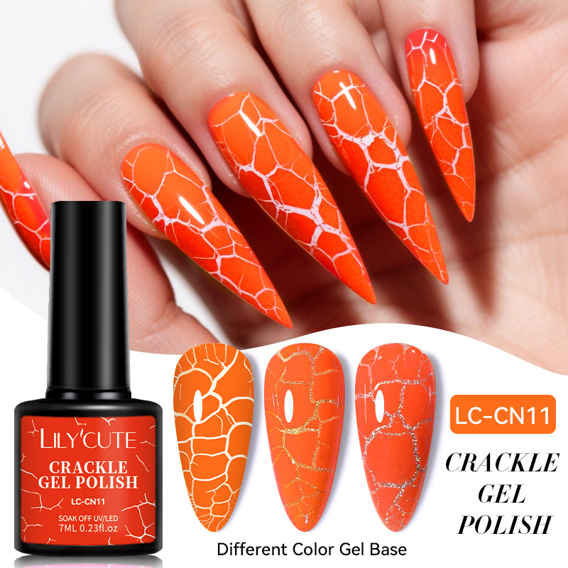 Neon Crackle Gel Polish LC-CN11 7ml