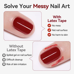White Peel Off Latex Tape Anti-Freezing 15ml Gel Nail Polish BORN PRETTY 