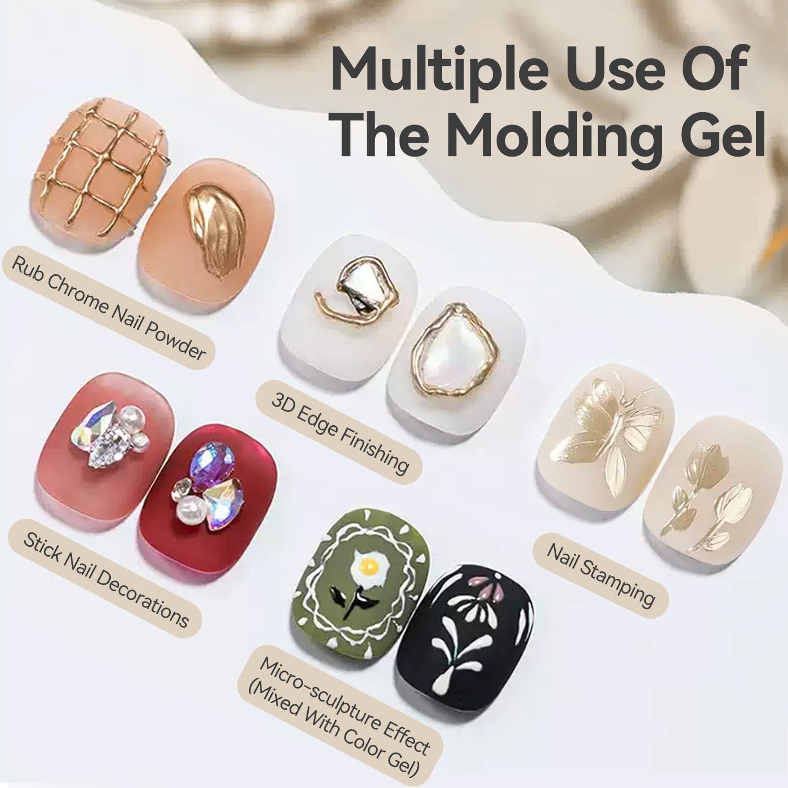 Clear Semi Solid Molding Gel Polish 5g Gel Nail Polish BORN PRETTY 