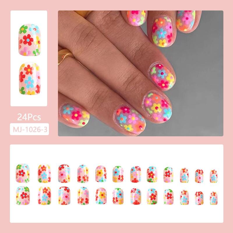 24pcs Press on Nails Tips MJ-1026-3 Clearance BORN PRETTY 