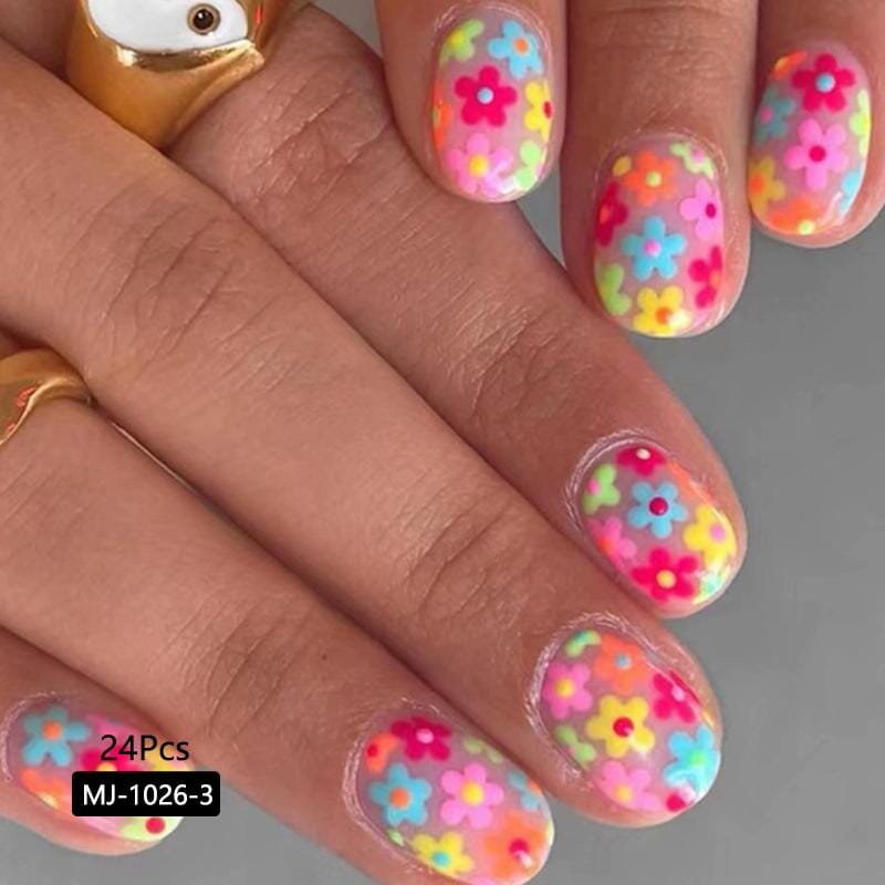 24pcs Press on Nails Tips MJ-1026-3 Clearance BORN PRETTY 