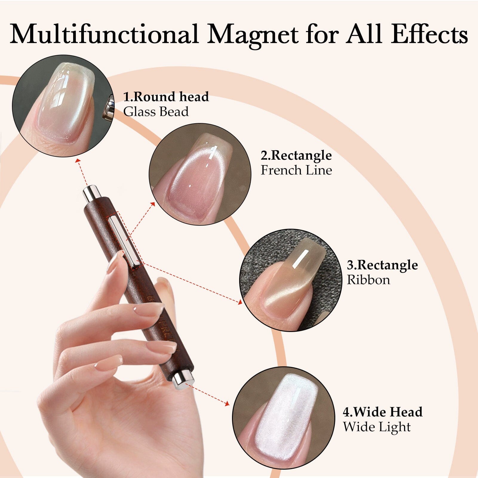 Brown 3-in-1 Magnet Stick Tools & Accessories BORN PRETTY 