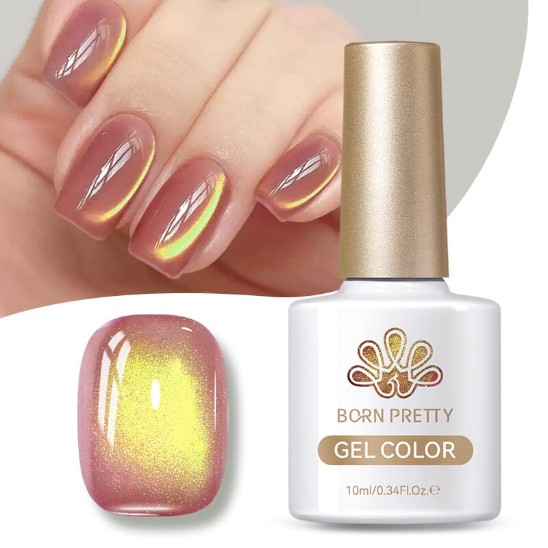 Yellow Colored Cat Magnetic Gel Polish MY296 Passion Fruit 10ml Gel Nail Polish BORN PRETTY 