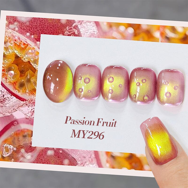 Yellow Colored Cat Magnetic Gel Polish MY296 Passion Fruit 10ml Gel Nail Polish BORN PRETTY 