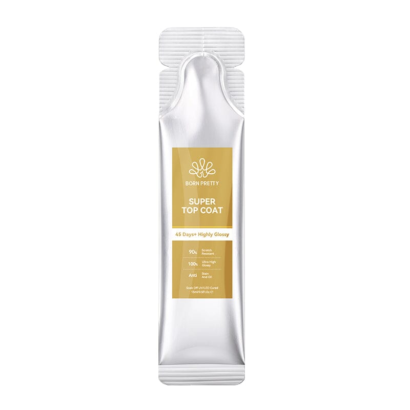 Super Top Coat 15ml (Bag) Base & Top Coat BORN PRETTY 1 pc 