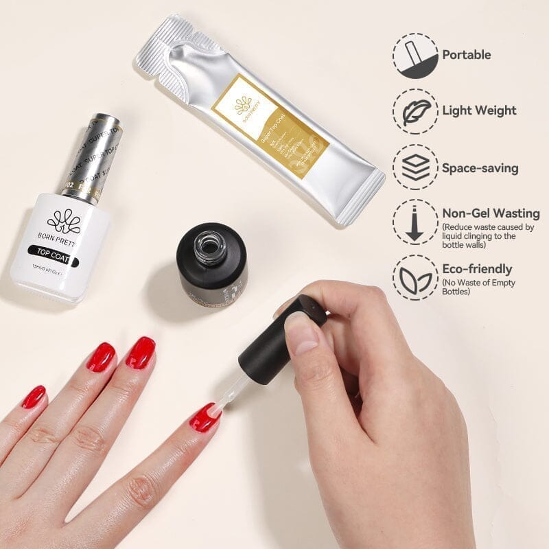 6pcs Super Top Coat Set 15ml Base & Top Coat BORN PRETTY 