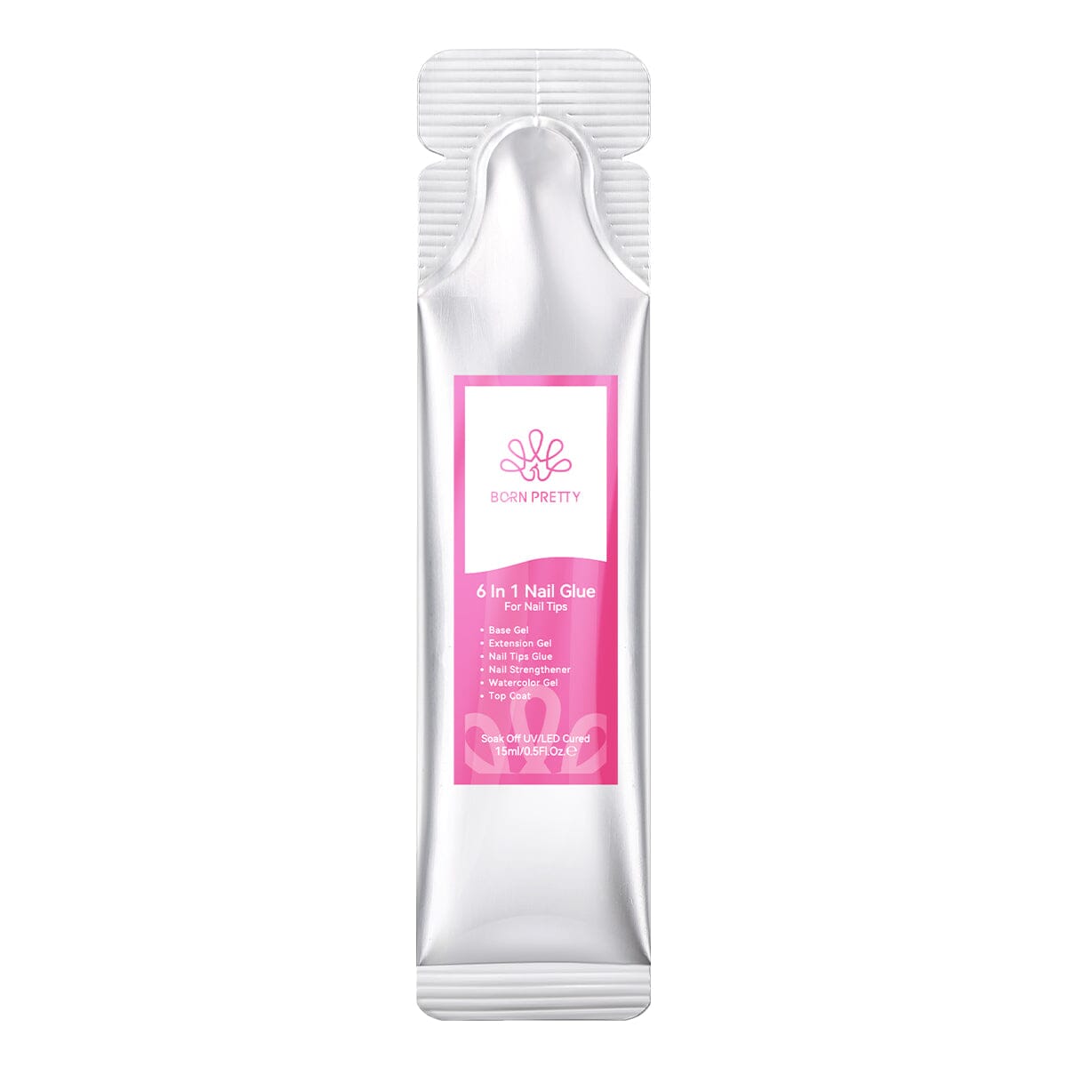 6 in 1 Nail Glue Gel 15ml (Bag) Gel Nail Polish BORN PRETTY 
