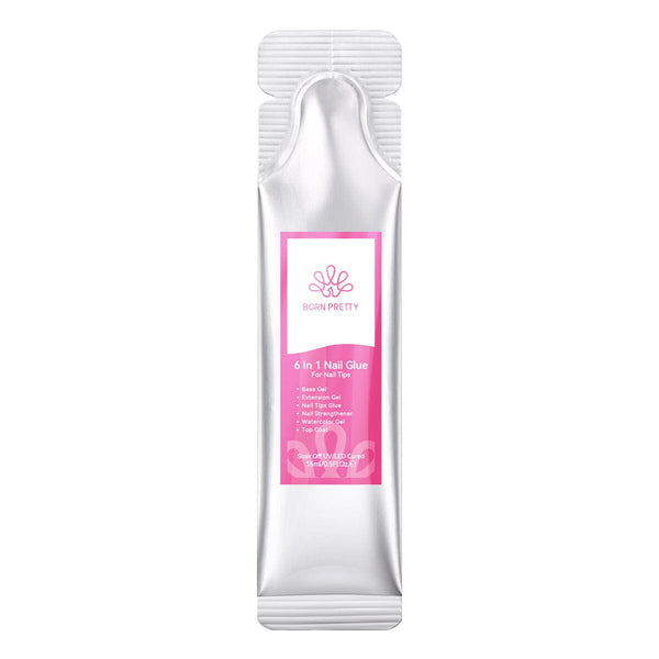 6 in 1 Nail Glue Gel 15ml (Bag) Gel Nail Polish BORN PRETTY 