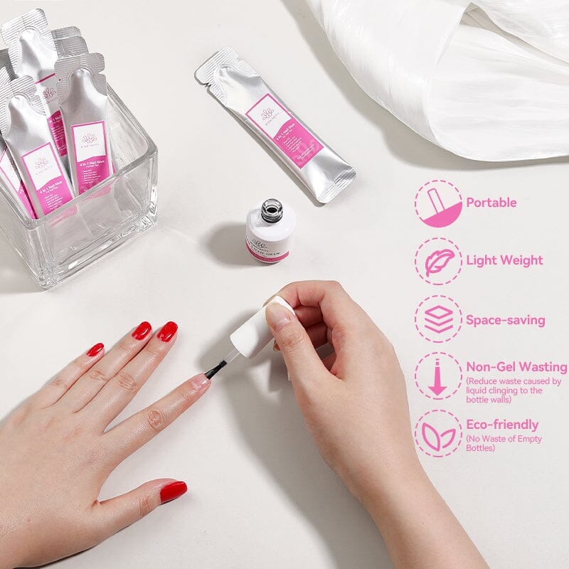 5pcs 6 in 1 Nail Glue Gel 15ml (Bag) Gel Nail Polish BORN PRETTY 