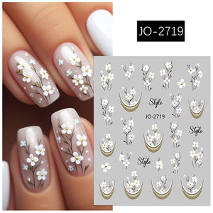 Flowers Butterfly 3D Nail Sticker JO-2715-2725 Nail Sticker No Brand JO-2719 