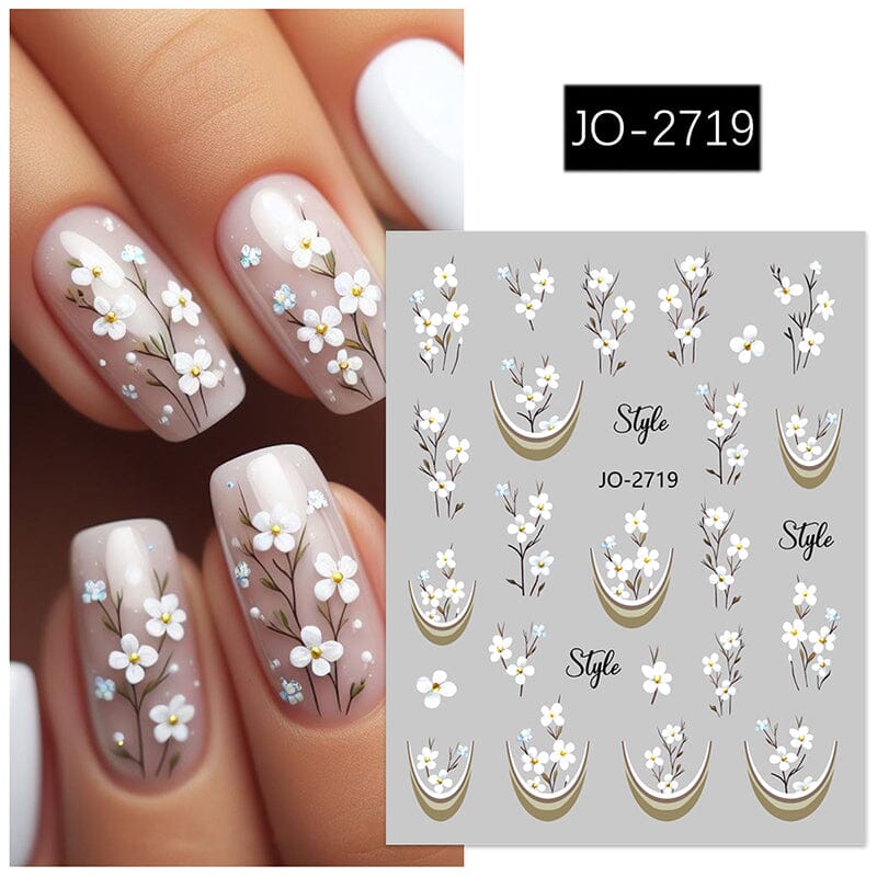 Flowers Butterfly 3D Nail Sticker JO-2715-2725 Nail Sticker No Brand JO-2719 