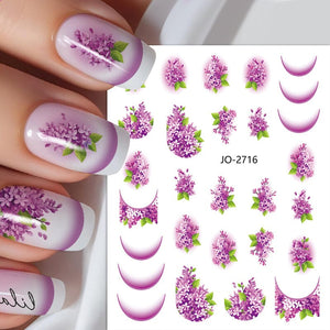 Flowers Butterfly 3D Nail Sticker JO-2715-2725 Nail Sticker No Brand 