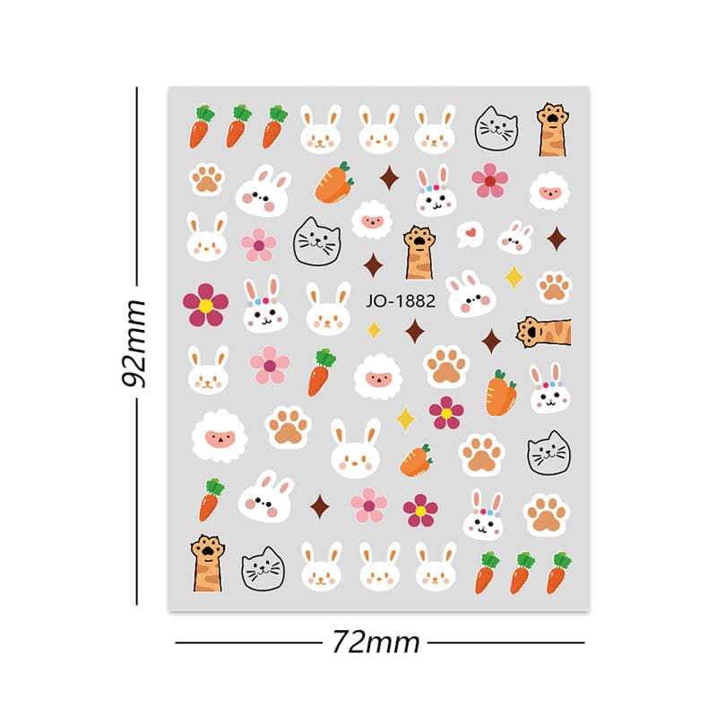 3D Nail Sticker JO-1882 Clearance No Brand 