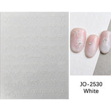 Bowknot 3D Nail Sticker JO-2530 Clearance No Brand White 
