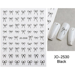 Bowknot 3D Nail Sticker JO-2530 Clearance No Brand 