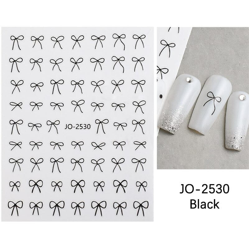 Bowknot 3D Nail Sticker JO-2530 Clearance No Brand 