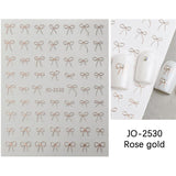 Bowknot 3D Nail Sticker JO-2530 Clearance No Brand Rose Gold 
