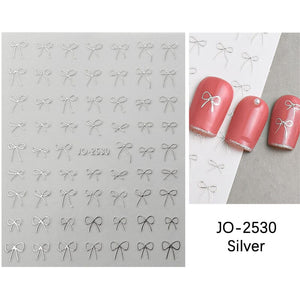Bowknot 3D Nail Sticker JO-2530 Clearance No Brand 