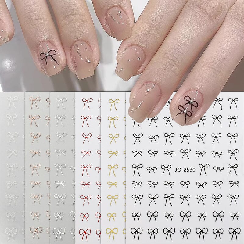 Bowknot 3D Nail Sticker JO-2530 Clearance No Brand 