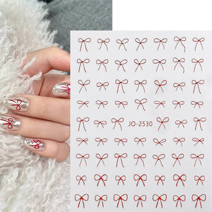 Bowknot 3D Nail Sticker JO-2530 Clearance No Brand 