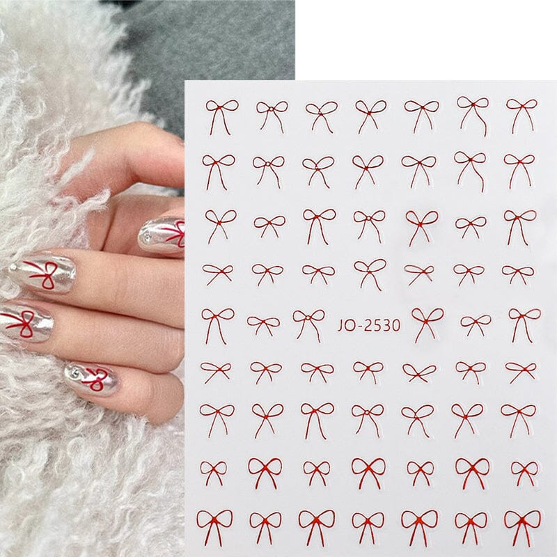 Bowknot 3D Nail Sticker JO-2530 Clearance No Brand 