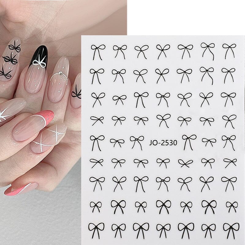 Bowknot 3D Nail Sticker JO-2530 Clearance No Brand 