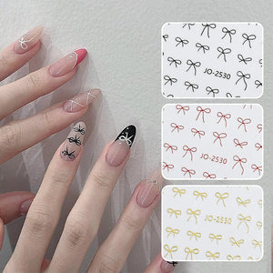 Bowknot 3D Nail Sticker JO-2530 Clearance No Brand 
