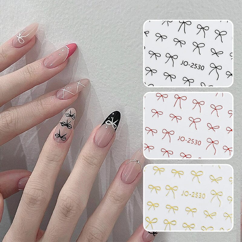 Bowknot 3D Nail Sticker JO-2530 Clearance No Brand 