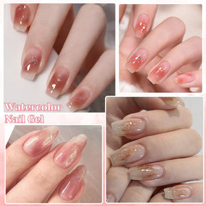 Watercolor Nail Gel 15ml Gel Nail Polish NICOLE DIARY 