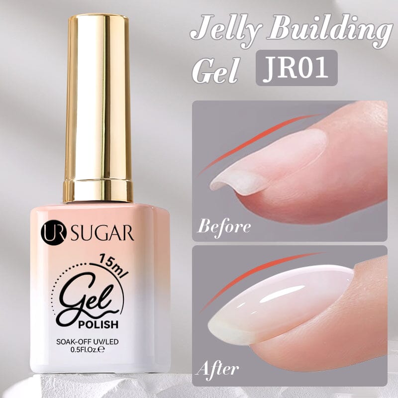 4 In 1 Jelly Building Gel 15ml Base & Top Coat UR SUGAR JR01 