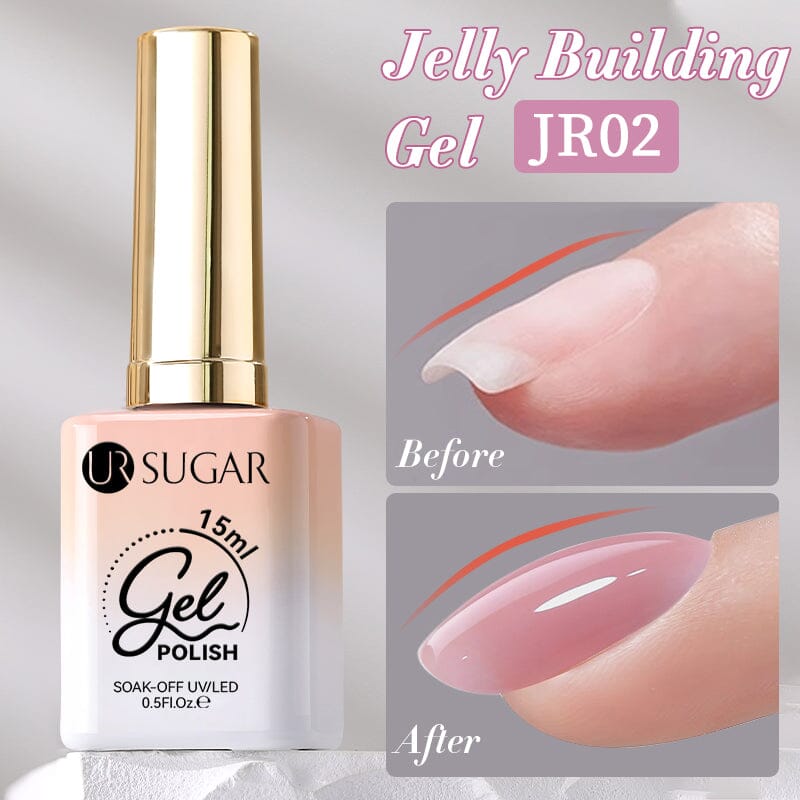 4 In 1 Jelly Building Gel 15ml Base & Top Coat UR SUGAR JR02 
