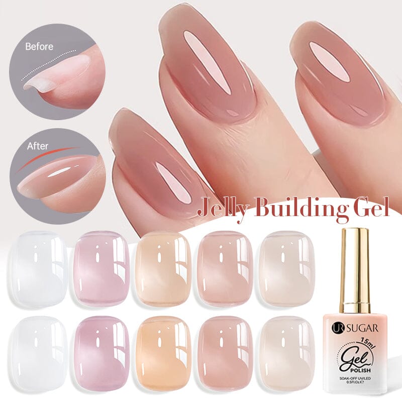 4 In 1 Jelly Building Gel 15ml Base & Top Coat UR SUGAR 