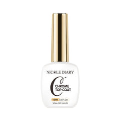 Chrome Top Coat 15ml Gel Nail Polish NICOLE DIARY 