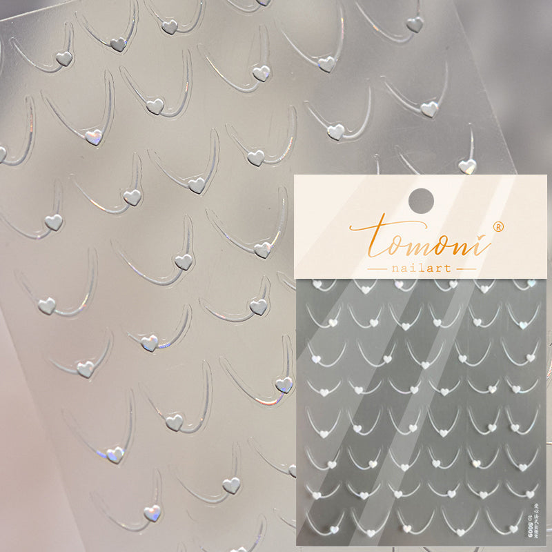 Heart 5D Nail Sticker to5009