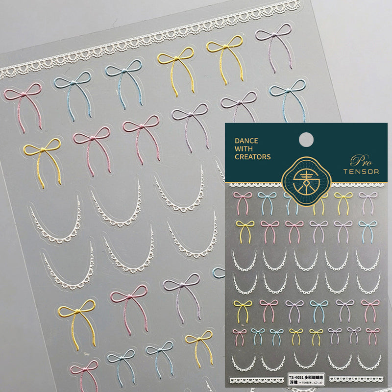 Bowknot 5D Nail Sticker TS-4051